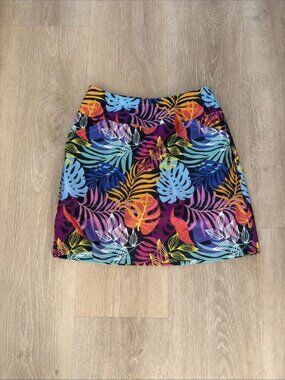 B SKINZ Skort Golf Pickleball Tennis Women's Paisley Floral Pockets Size S (Y29)